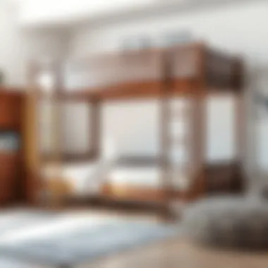 Quality Materials for Bunk Beds Materials used in crafting single bunk beds with desks showcasing durability and style