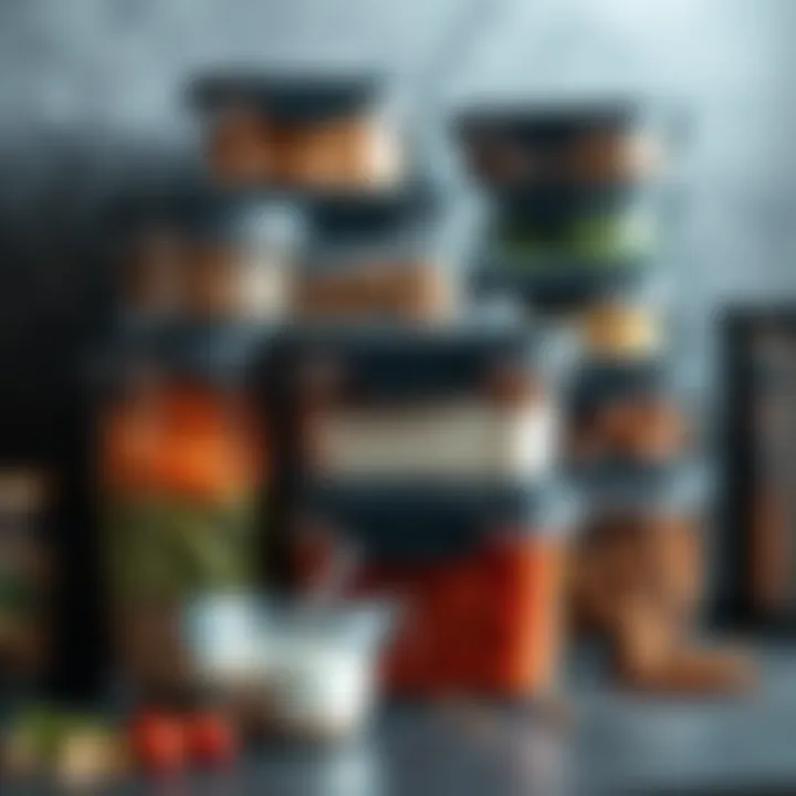 Materials in Stackable Meal Prep Containers Variety of materials used in stackable meal prep containers