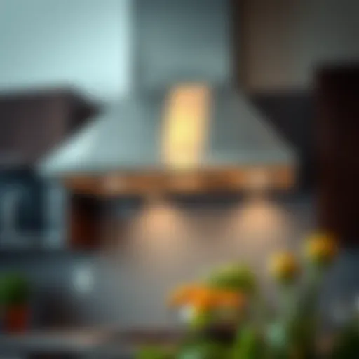 Sleek stainless steel standalone range hood showcasing modern kitchen design