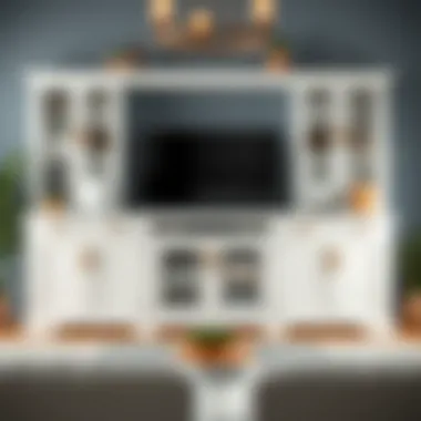 DIY white coffee cabinet project showcasing creative customization