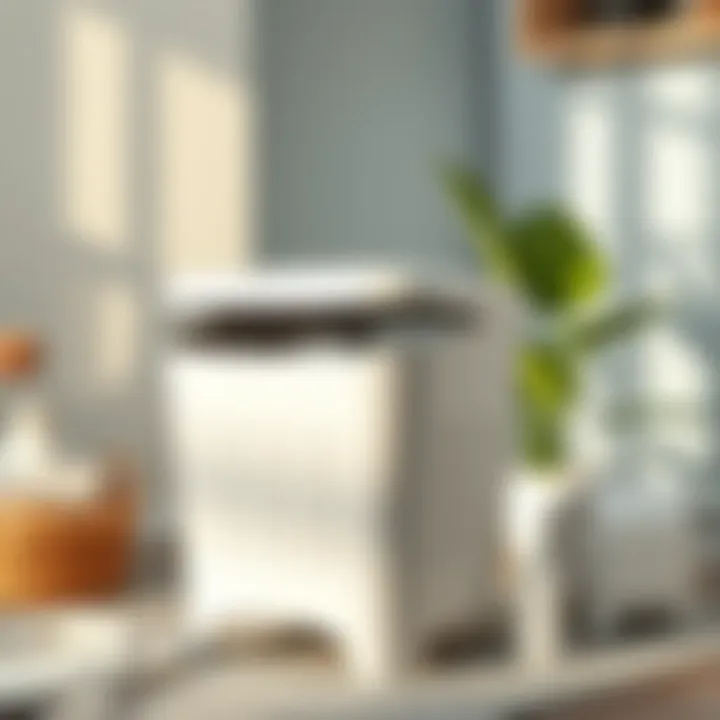 Innovative Laundry Basket with Functional Design An innovative laundry basket with a lid featuring unique usability features