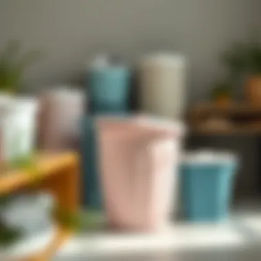 Diverse Styles of Laundry Baskets with Lids A variety of laundry baskets with lids in different colors and styles