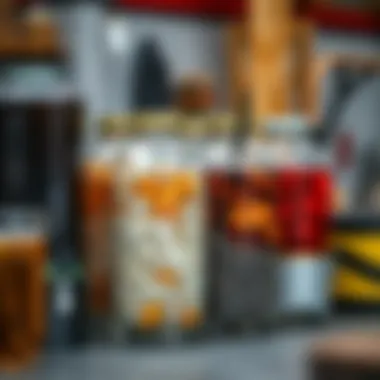 Materials Used in Drink Dispenser Construction Variety of materials used in crafting drink dispensers displayed side by side.