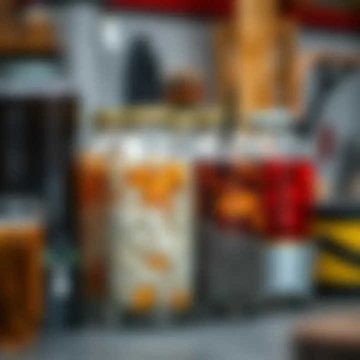 Materials Used in Drink Dispenser Construction Variety of materials used in crafting drink dispensers displayed side by side.