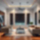 Elegant Living Room with Blackout Blinds Elegant living room featuring blackout blinds and modern decor