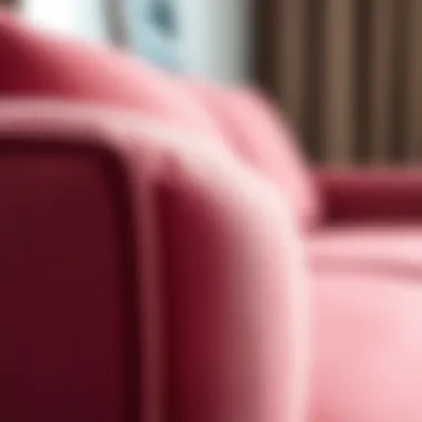 Close-up of the Farlov sofa fabric texture