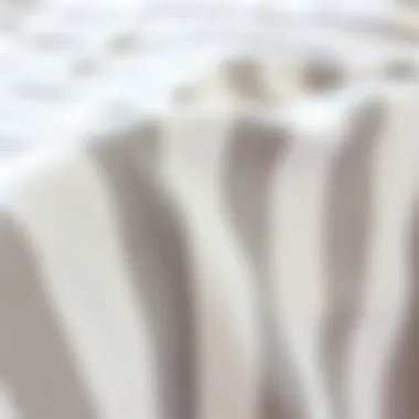 Close-up of Gray Striped Fabric Texture Close-up of the fabric texture in gray stripes