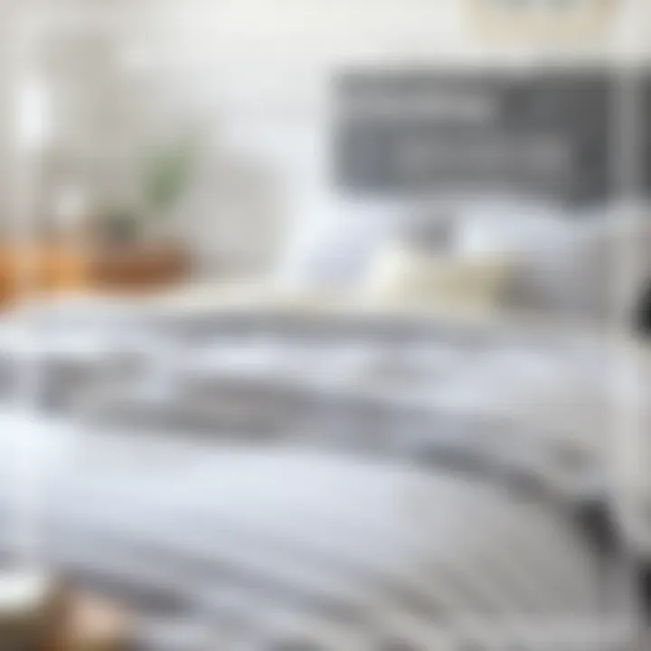 Maintenance Tips for Gray Striped Bedding Maintenance tips for gray striped bedding displayed in infographic style