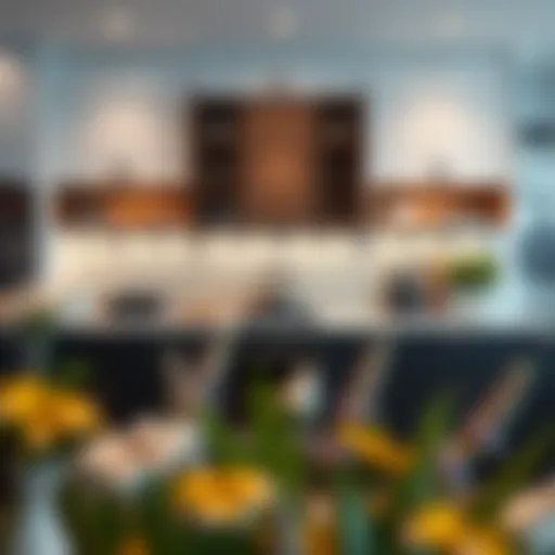 Elegant kitchen cabinet interior showcasing innovative storage solutions