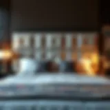 Elegant headboard cover showcasing luxurious fabric