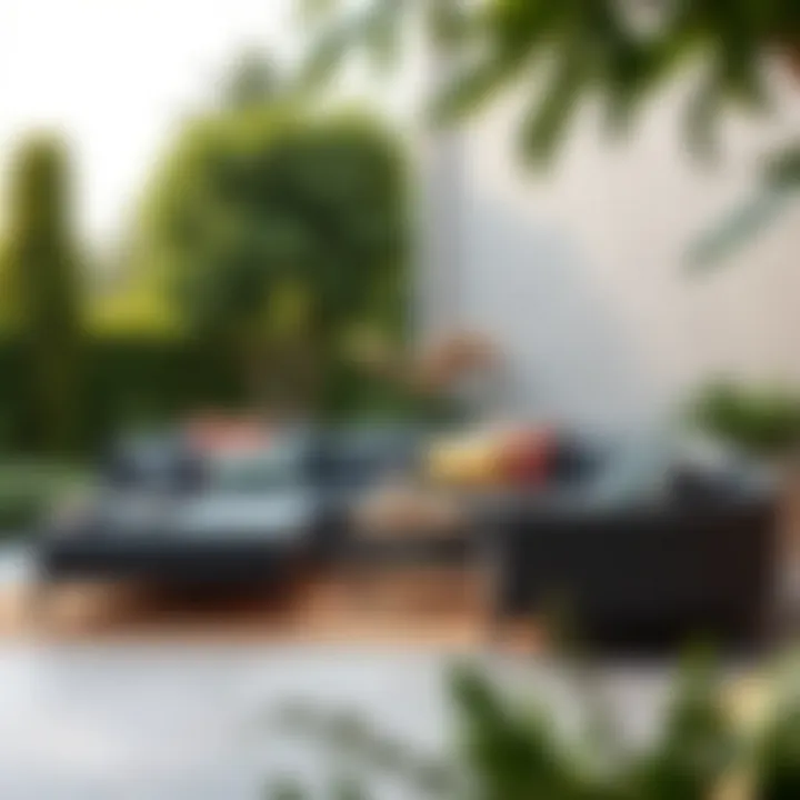 Durable materials for U-shaped outdoor sofas