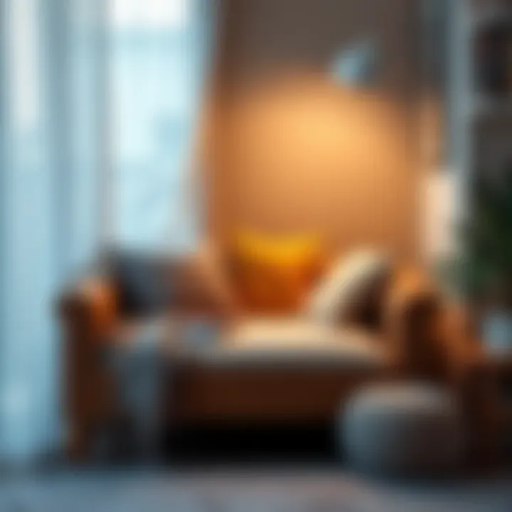 Inviting Bed Chair Arrangement Cozy corner showcasing a bed chair with decorative pillows