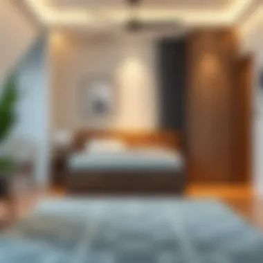 Stylish Bedroom with Functional Single Bed Cozy bedroom featuring a single bed with drawers in a stylish interior