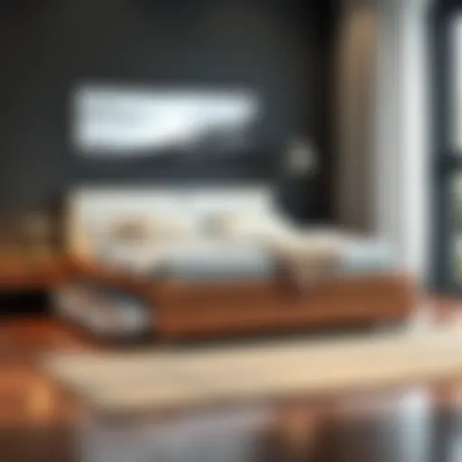 Modern Single Bed Design with Under-bed Storage Elegant single bed with drawers showcasing a modern design