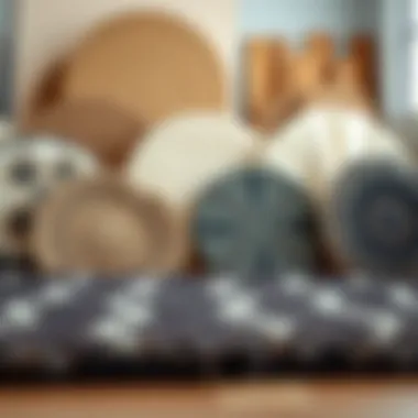 Diverse Sizes of Nursery Rugs Different sizes and shapes of nursery rugs displayed together