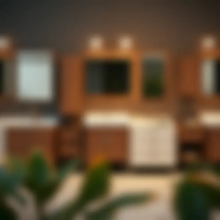 Variety of Vanity Cabinet Outlet Styles A selection of vanity cabinet outlet styles showcasing versatility