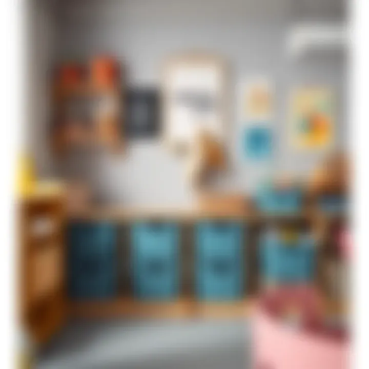 Stylish Trofast storage bins in a playroom