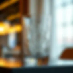 Elegant glass tumbler showcasing intricate designs