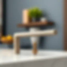 Elegant one screw cabinet pull showcasing modern design