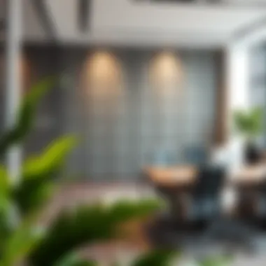 Acoustic Wall Panels in a Modern Office Modern office space with acoustic wall panels for improved sound quality