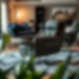 Elegant fold up recliner chair in modern living room