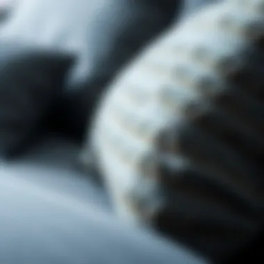 Luxurious Grey Fabric Texture Close-up of grey fabric texture showcasing quality and detail