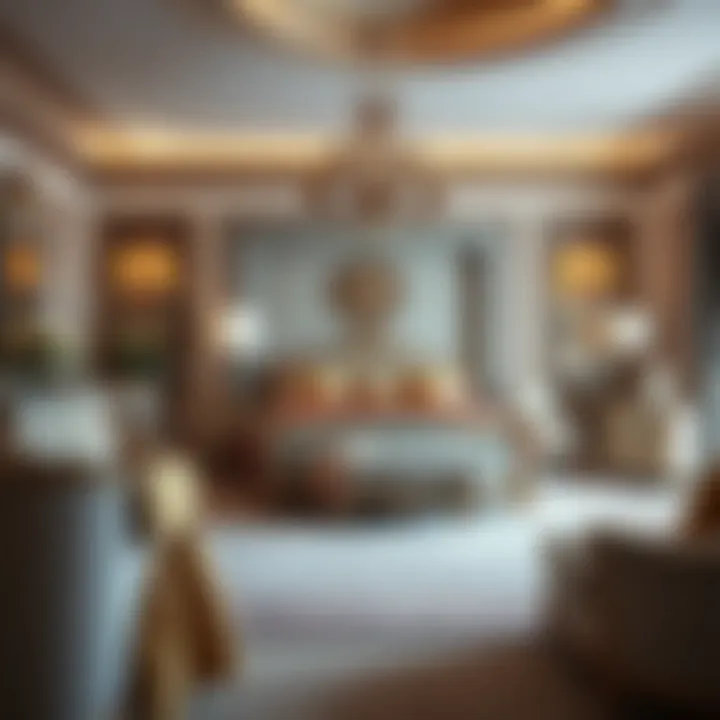 Luxurious bedroom set with intricate detailing and plush fabrics.