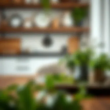 Chic Kitchen Table Centerpiece Chic table centerpiece with fresh herbs and decor elements