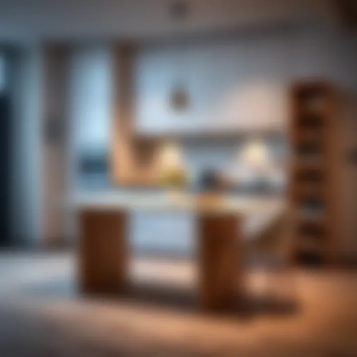 Modern Compact Kitchen Table Compact kitchen table with modern design