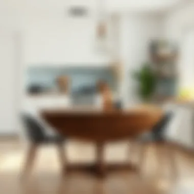 Stylish Drop-Leaf Kitchen Table Stylishly designed drop-leaf table in a cozy kitchen