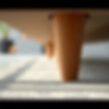 Materials Behind Kivik Sofa Legs Close-up of materials used in Kivik sofa legs