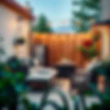 Maximizing Outdoor Organization Organized outdoor space with lockable storage solutions