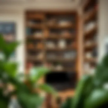 Stylish interior showcasing well-organized shelving