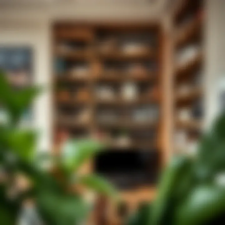 Stylish interior showcasing well-organized shelving