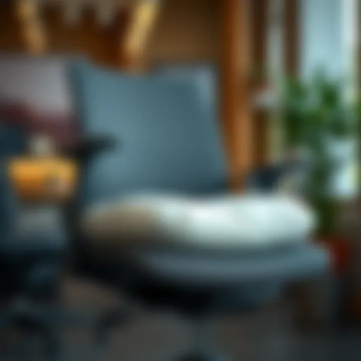 A comfortable chair showcasing new padding installation