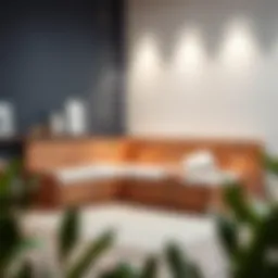 Stylish corner twin bed set with integrated storage