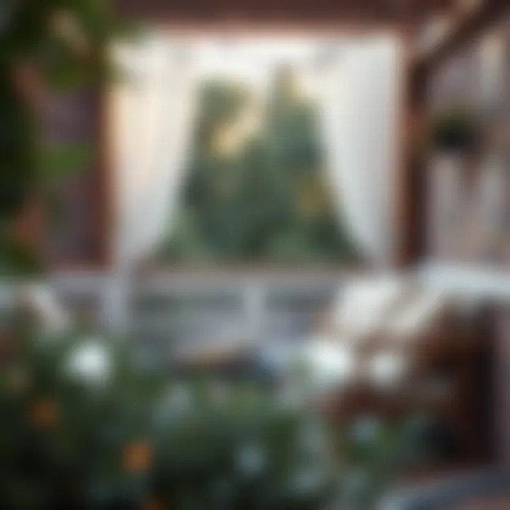 Cozy outdoor seating arrangement with cushions enhancing comfort