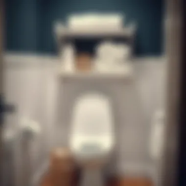 Notable Over Toilet Storage Solutions for Towels
