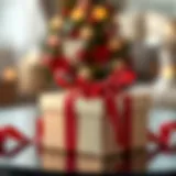 Elegant gift box with a ribbon