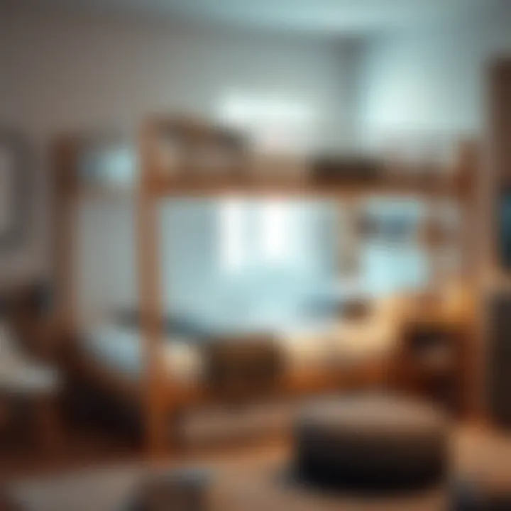 Stylish bunk bed design showcasing modern aesthetics