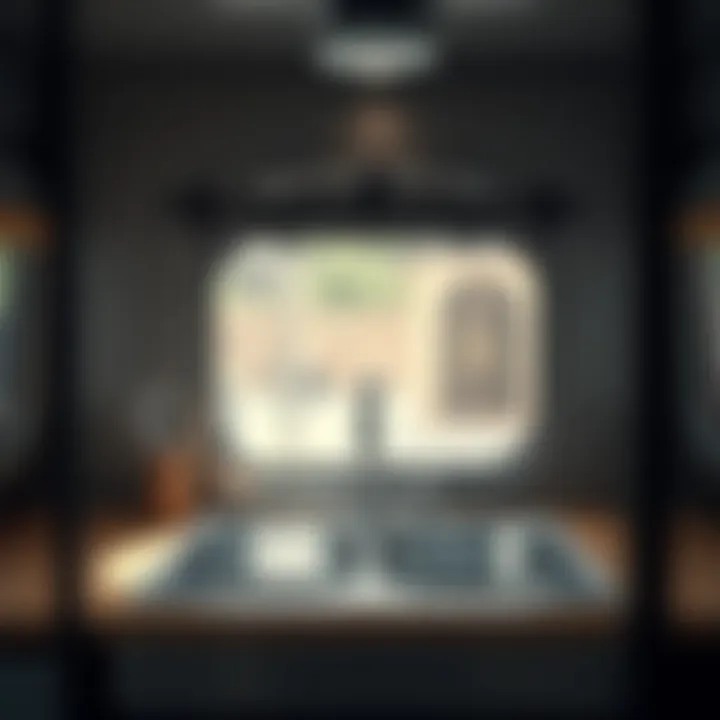 Installation process of a stainless steel camping sink