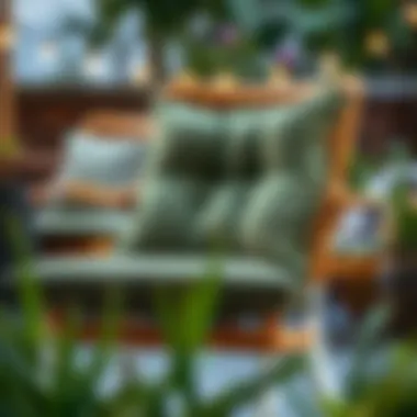 Eco-friendly Choices in Outdoor Chair Pad Materials A sustainable material being used for outdoor chair pads.