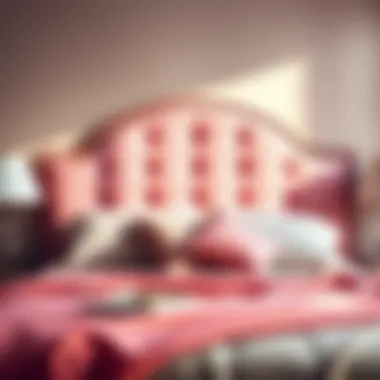 Vibrant Pastel Headboard A vibrant pastel headboard showcasing color psychology in design