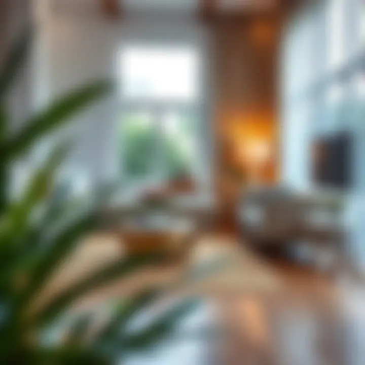 Integrating Coir Mats into Living Spaces A serene living room setting with a plain coir mat complementing the décor.