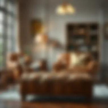Chic Stylish Ottoman Stylish ottoman complementing a chic interior