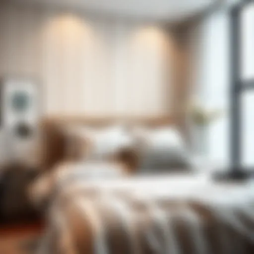 Elegant Striped Duvet in Modern Decor Elegant striped duvet enhancing bedroom ambiance