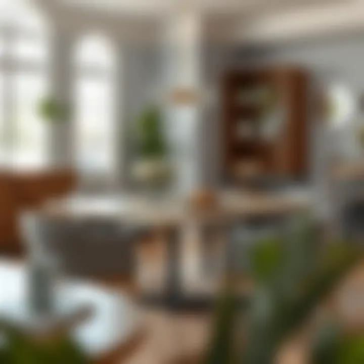 Inviting Dining Space An inviting dining space with natural light and decorative elements