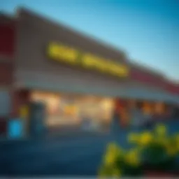 Exterior view of a well-stocked home improvement store