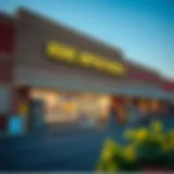 Exterior View of Home Improvement Store Exterior view of a well-stocked home improvement store