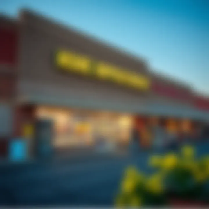 Exterior View of Home Improvement Store Exterior view of a well-stocked home improvement store